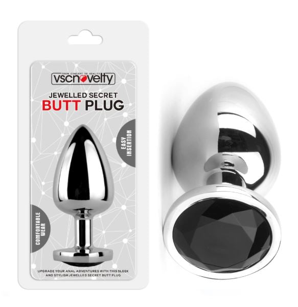 VSC Novelty - Plug Anale con Diamante Nero - S
