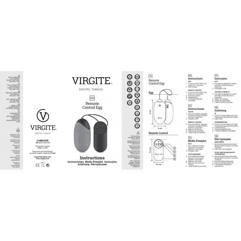 G6 UOVO VIBRANTE BLU RICARICABILE