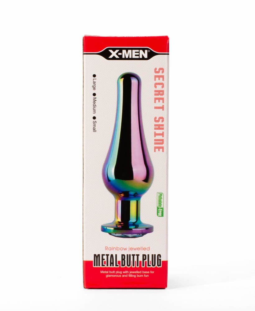 X-MEN Secret Shine Metal Blug Plug Arcobaleno L