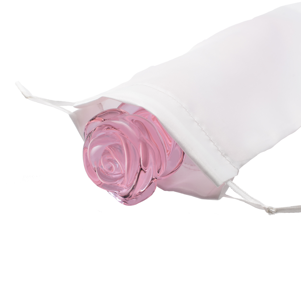 DILDO CON PERLINE IN VETRO Smaltato ROSA