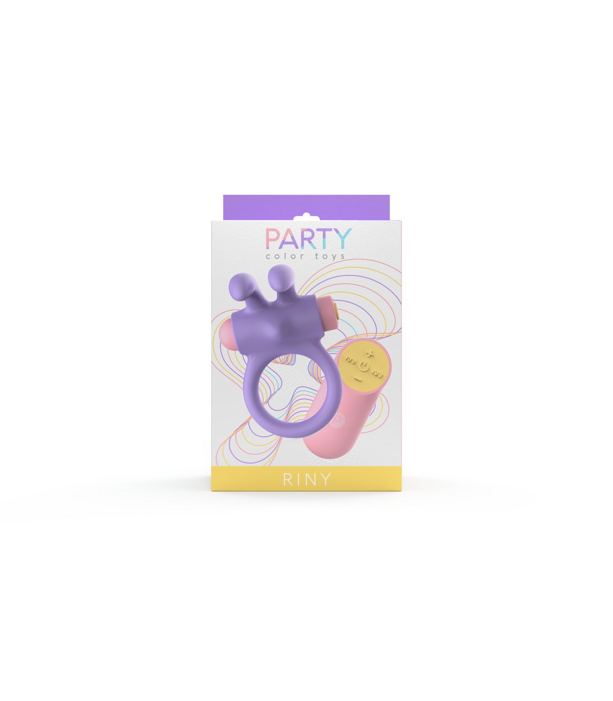 ANELLO VIBRANTE RINY CON CONTROLLER USB IN SILICONE LILLA
