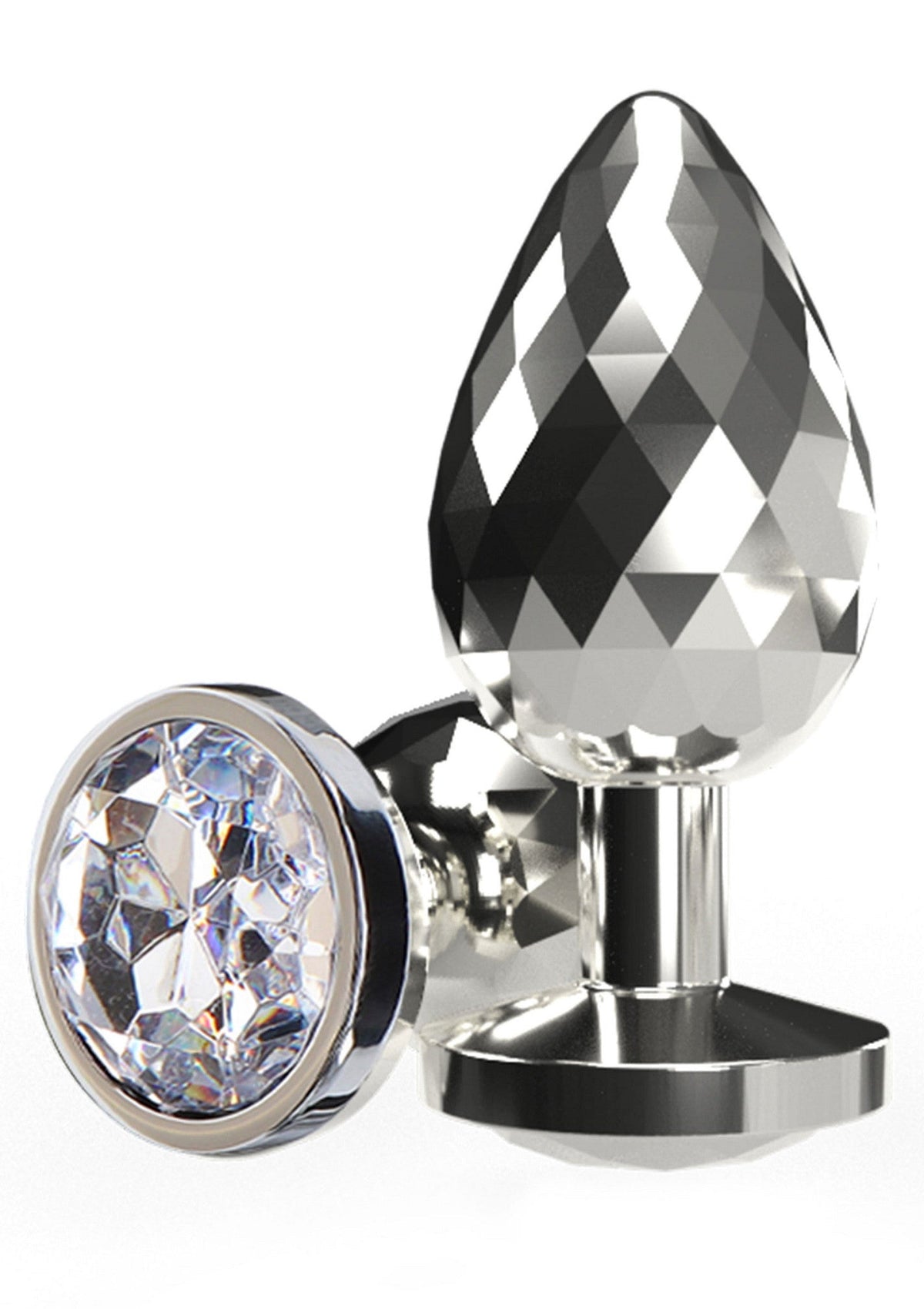 Disco Diamond Plug Grande argento