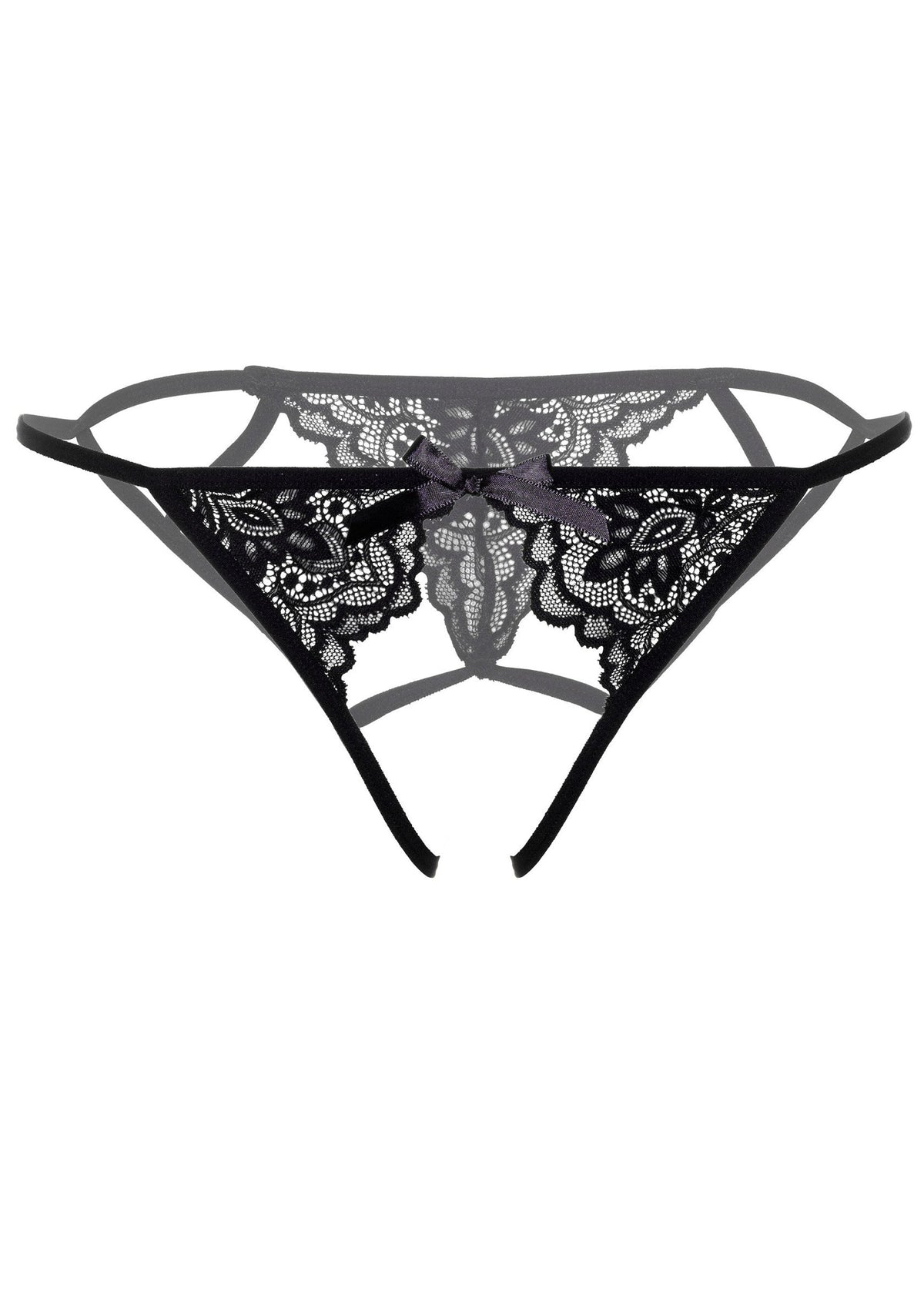 Bikini nero con spalline sottili Inez senza cavallo
