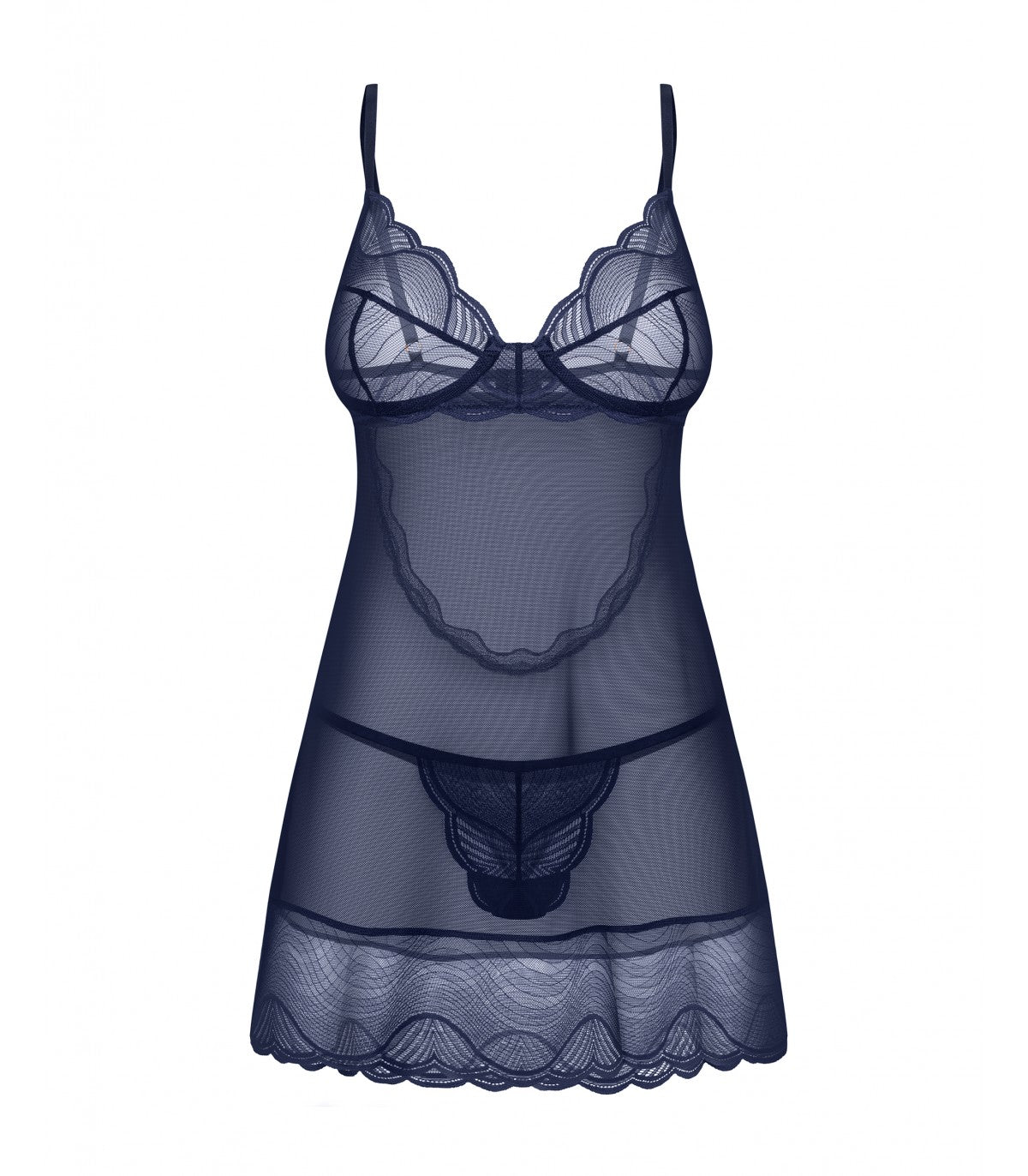 CAMICIA E PERIZOMA NIGHTLY BLUE M/L