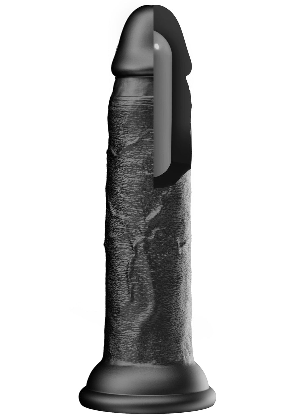 Dildo realistico in silicone liquido 19 cm nero
