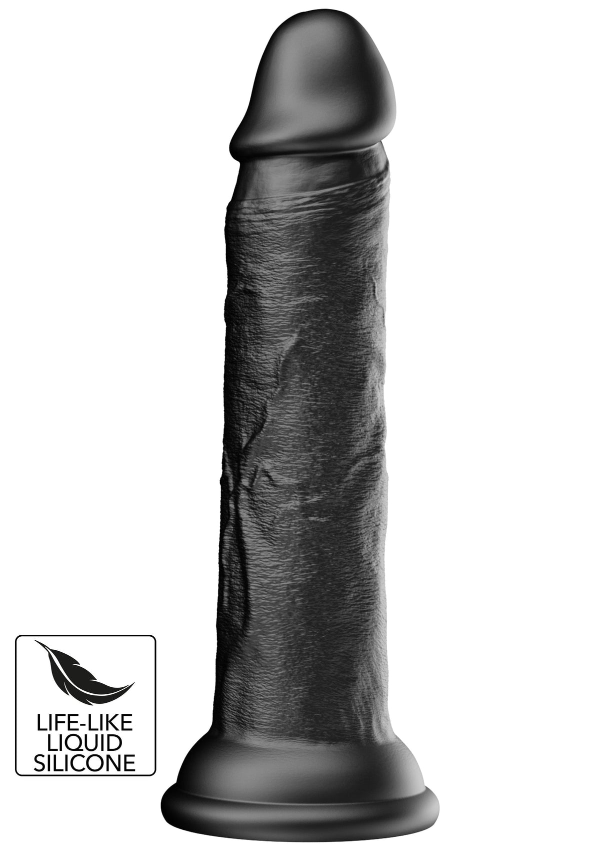 Realistico Dong in silicone liquido 20,5 cm nero
