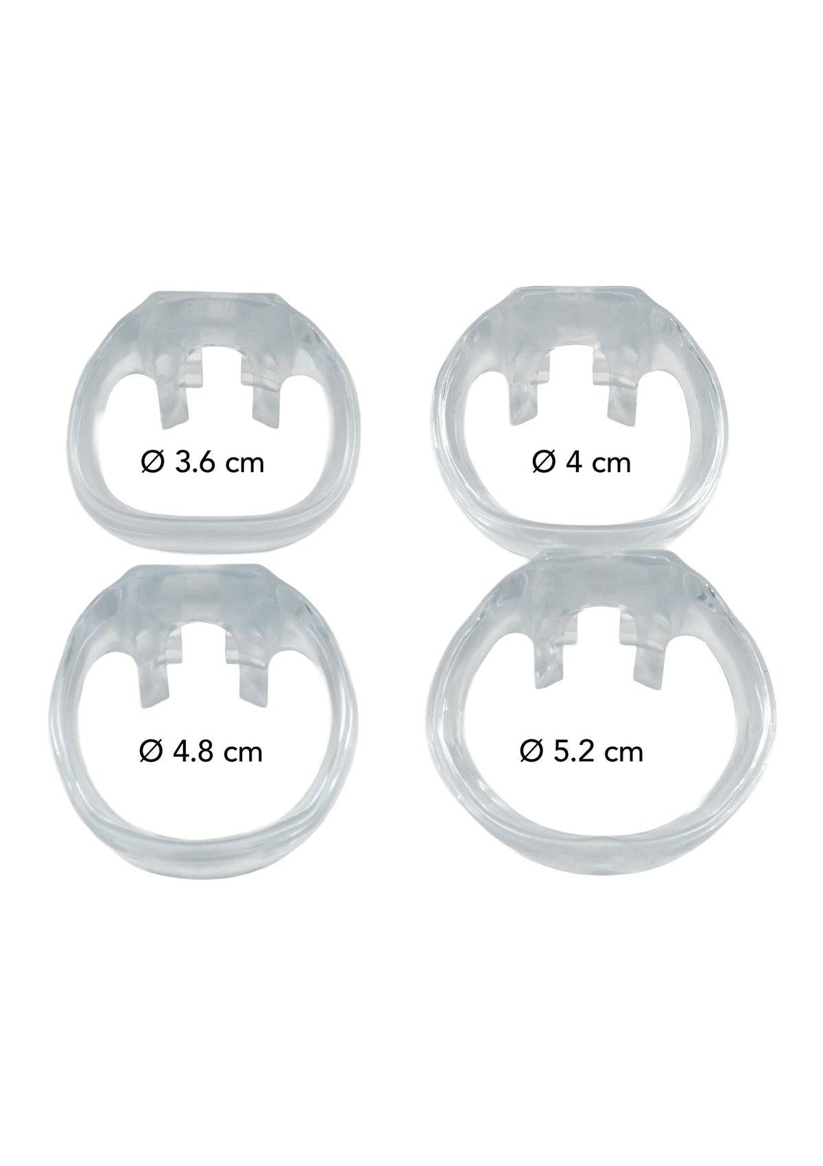 Gabbia per pene Clear Control X-Short trasparente