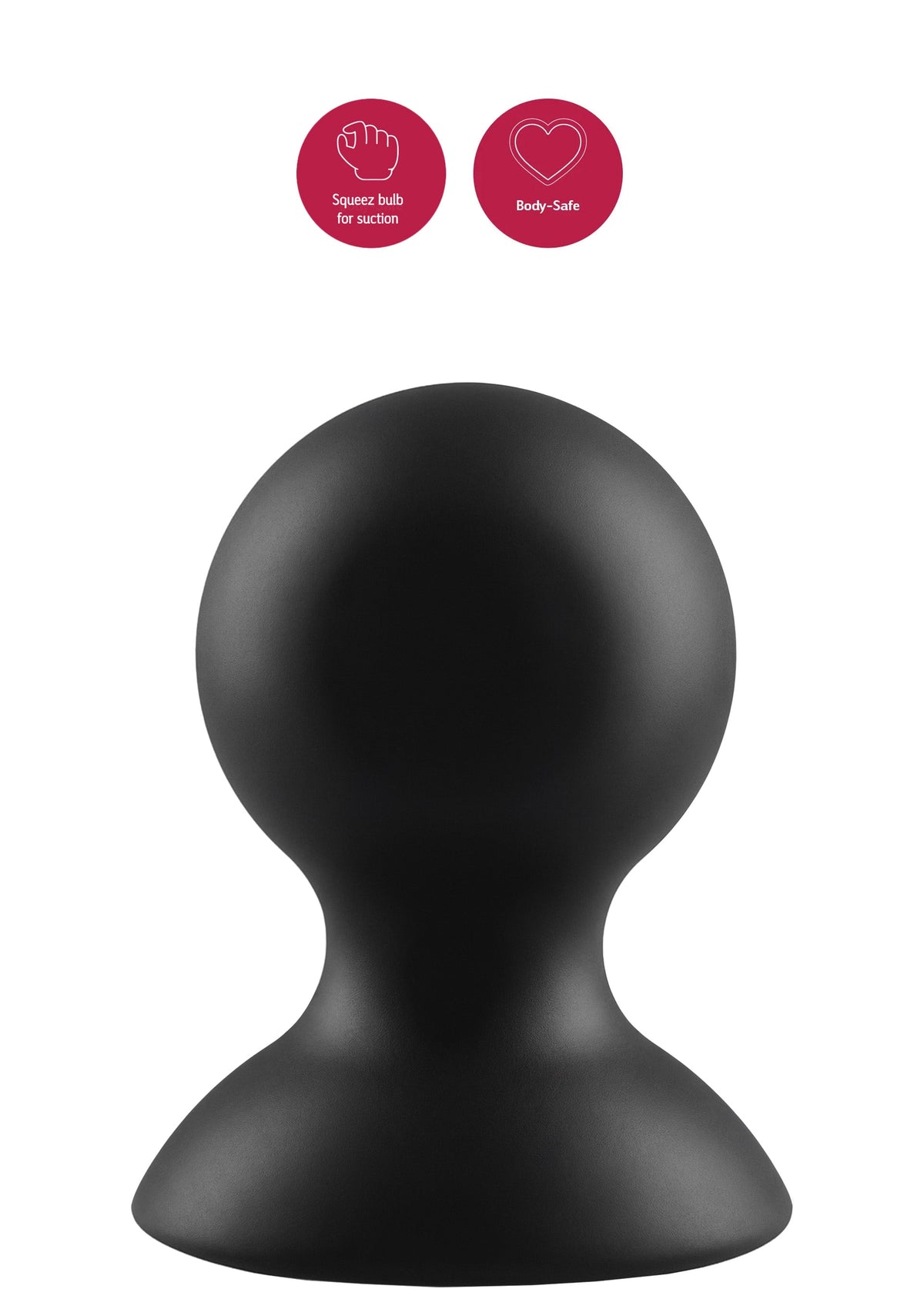 Ventose per capezzoli in silicone M nere